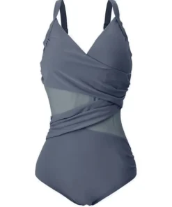 2026 New Sexy Plus Size One Piece Swimsuit Women Mesh Patchwork Bathing Suits Vintage Swimwear Summer Beach Wear Swim Suit M-4XL - AliExpress