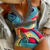 Vigoashely 2026 Sexy Print Strapped Swimwear Women Push UP One Piece Swimsuit Monokini Backless Hollow Summer Bathing Suit - AliExpress