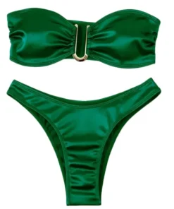 New Summer Solid Push Up Woman Swimsuit Beach Sexy Bikini Set Solid Swimming Suit for Women Swimwear Bandeau Bathing Suit - AliExpress 200000345